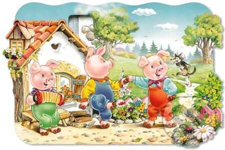 Puzzle: Tri prasiatka (Castorland). Castorland Puzzle: Tri prasiatka (Castorland). Castorland