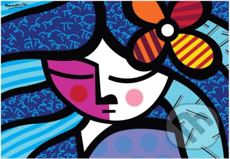 Puzzle: Romero Britto - Girl with flower (Bluebird). Bluebird, 2022 Puzzle: Romero Britto - Girl with flower (Bluebird). Bluebird, 2022