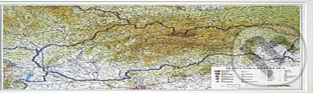Slovenská republika - nástenná mapa 1:400 000, VKÚ Harmanec, 2005