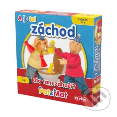 Spoločenská hra: Pat a Mat záchod - balanční rodinná hra (EFKO karton s.r.o.). EFKO karton s.r.o., 2022 Spoločenská hra: Pat a Mat záchod - balanční rodinná hra (EFKO karton s.r.o.). EFKO karton s.r.o., 2022