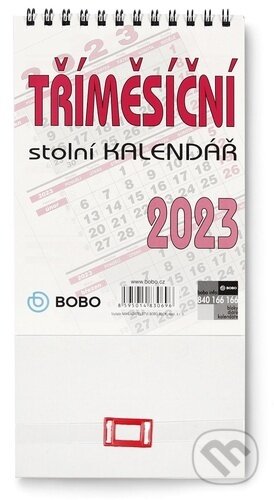 Tříměsíční 2023 - stolní kalendář, BOBO BLOK, 2022