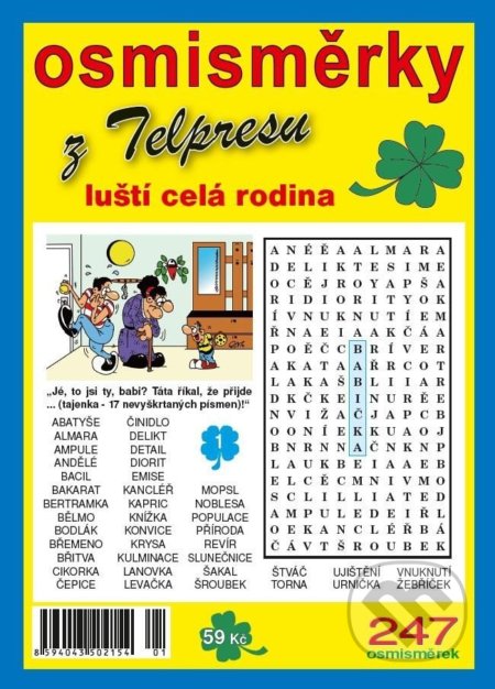 Kniha: Osmisměrky z Telpresu luští celá rodina 2/2022 (Telpres). Telpres, 2022 Kniha: Osmisměrky z Telpresu luští celá rodina 2/2022 (Telpres). Telpres, 2022