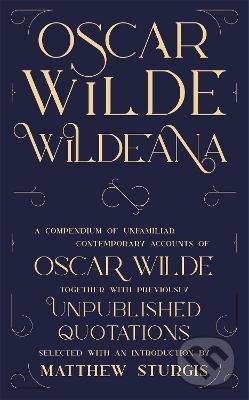 Kniha: Wildeana (Oscar Wilde). Argo, 2022 Kniha: Wildeana (Oscar Wilde). Argo, 2022