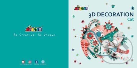 3D dekorace - velká Kočka, Avenir, 2022