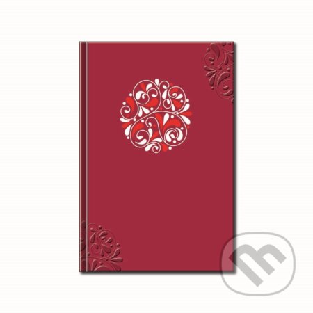 Notes Folk vzor červený (Spektrum grafik). Spektrum grafik, 2022 Notes Folk vzor červený (Spektrum grafik). Spektrum grafik, 2022