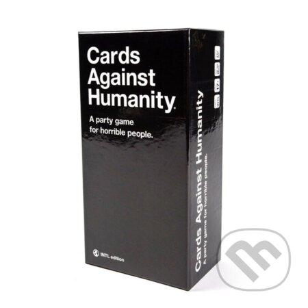 Společenská hra: Cards Against Humanity 2.0 (Daniel Dranove, Eli Halpern et al. a Josh Dillon). Cards Against Humanity, 2009 Společenská hra: Cards Against Humanity 2.0 (Daniel Dranove, Eli Halpern et al. a Josh Dillon). Cards Against Humanity, 2009