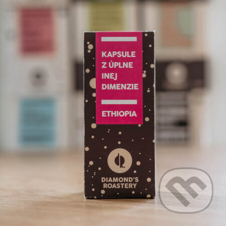 Kávy a čaje: Ethiopia Keramo Nespresso® kapsule (Diamonds Roastery). Diamonds Roastery, 2022 Kávy a čaje: Ethiopia Keramo Nespresso® kapsule (Diamonds Roastery). Diamonds Roastery, 2022