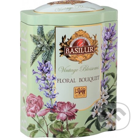 Kávy a čaje: BASILUR Vintage Blossoms Floral Bouquet plech 100g (Bio - Racio). Bio - Racio, 2022 Kávy a čaje: BASILUR Vintage Blossoms Floral Bouquet plech 100g (Bio - Racio). Bio - Racio, 2022