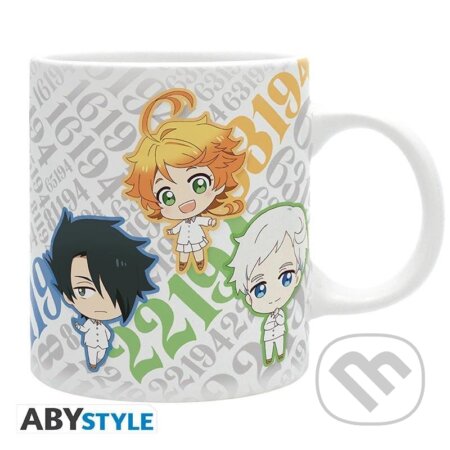 Zasľúbená Zem Nezem keramický Hrnček 320 ml - Chibi postavy (ABYstyle). ABYstyle, 2022 Zasľúbená Zem Nezem keramický Hrnček 320 ml - Chibi postavy (ABYstyle). ABYstyle, 2022