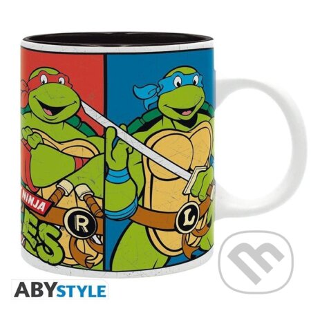 Korytnačky Ninja (TNMT) keramický Hrnček 320 ml - Leonardo, Raphael, Donatello a Michelangelo (ABYstyle). ABYstyle, 2022 Korytnačky Ninja (TNMT) keramický Hrnček 320 ml - Leonardo, Raphael, Donatello a Michelangelo (ABYstyle). ABYstyle, 2022