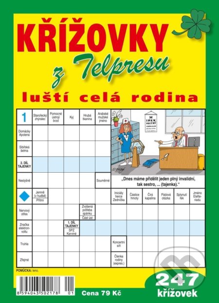 Kniha: Křížovky z Telpresu luští celá rodina - 247 křížovek 2/2022 (Telpres). Telpres, 2022 Kniha: Křížovky z Telpresu luští celá rodina - 247 křížovek 2/2022 (Telpres). Telpres, 2022