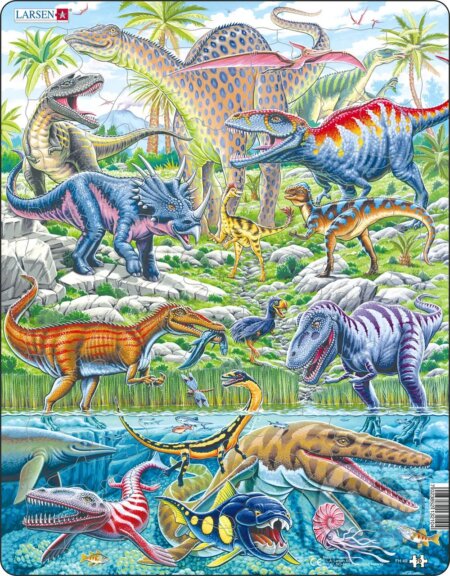 Puzzle: Dinosaury (FH49) (Larsen). Larsen Puzzle: Dinosaury (FH49) (Larsen). Larsen