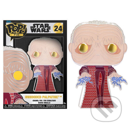 Funko POP Pin: Star Wars - Uhooded Palpatine (Funko). Funko, 2022 Funko POP Pin: Star Wars - Uhooded Palpatine (Funko). Funko, 2022