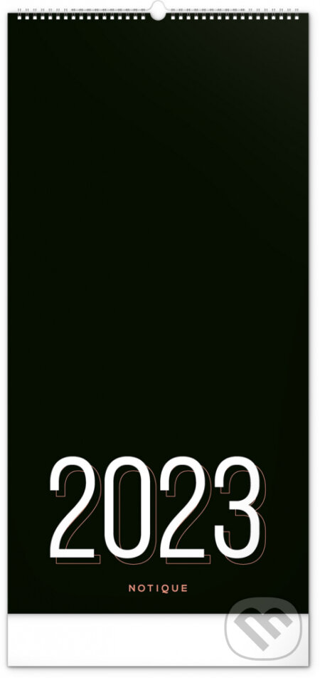 Nástenný plánovací Čierny kalendár 2023, Notique, 2022