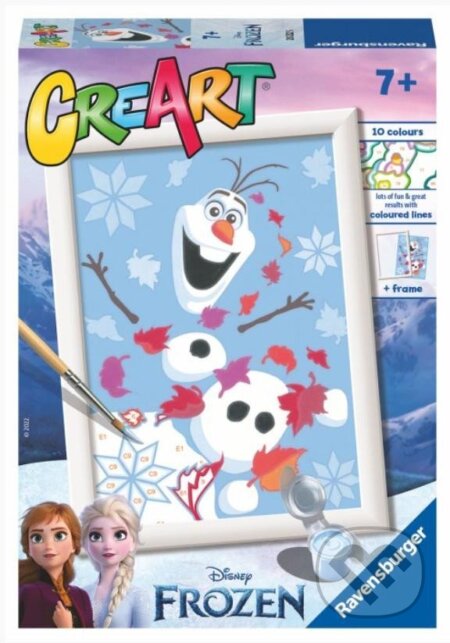 Společenská hra: Ravensburger CreArt Disney Ledové království - Rozesmátý Olaf (Ravensburger). Ravensburger, 2022 Společenská hra: Ravensburger CreArt Disney Ledové království - Rozesmátý Olaf (Ravensburger). Ravensburger, 2022