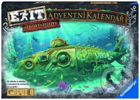 Spoločenská hra: EXIT: Adventní kalendář - Ponorka (Ravensburger). Ravensburger, 2022 Spoločenská hra: EXIT: Adventní kalendář - Ponorka (Ravensburger). Ravensburger, 2022