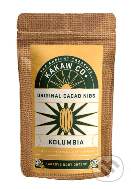 Kávy a čaje: Drvené bôby - Nibs (Kakaw Co+). Kakaw Co+, 2019 Kávy a čaje: Drvené bôby - Nibs (Kakaw Co+). Kakaw Co+, 2019
