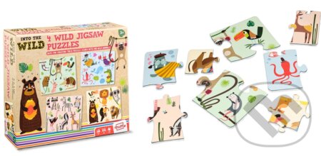 Puzzle: Into the Wild - 4 Wild Jigsaw Puzzles (kufrík) (Lauko Promotion). Lauko Promotion, 2022 Puzzle: Into the Wild - 4 Wild Jigsaw Puzzles (kufrík) (Lauko Promotion). Lauko Promotion, 2022