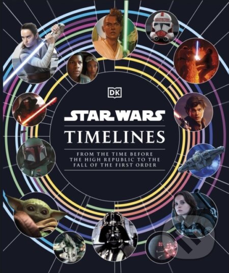Kniha: Star Wars Timelines (Amy Richau, Clayton Sandell, Cole Horton, Jason Fry a Kristin Baver). Dorling Kindersley, 2023 Kniha: Star Wars Timelines (Amy Richau, Clayton Sandell, Cole Horton, Jason Fry a Kristin Baver). Dorling Kindersley, 2023