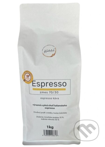 Kávy a čaje: Kávoholik espresso zmes 70/30 (Kávoholik). Kávoholik Kávy a čaje: Kávoholik espresso zmes 70/30 (Kávoholik). Kávoholik