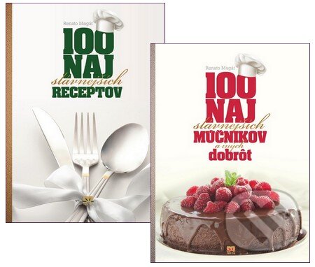 Kniha: 100 najslávnejších múčnikov a iných dobrôt + 100 najslávnejších receptov (kolekcia dvoch titulov) (Renato Magát). Príroda Kniha: 100 najslávnejších múčnikov a iných dobrôt + 100 najslávnejších receptov (kolekcia dvoch titulov) (Renato Magát). Príroda