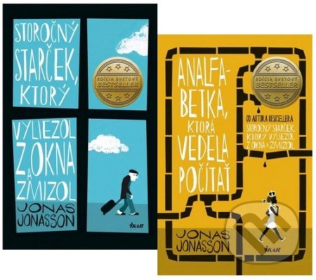 Storočný starček s Analfabetkou (komplet) - Jonas Jonasson, Ikar