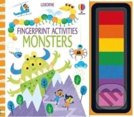 Kniha: Fingerprint Activities Monsters (Fiona Watt). Usborne, 2022 Kniha: Fingerprint Activities Monsters (Fiona Watt). Usborne, 2022