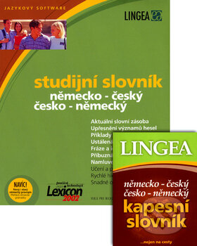 Studijní slovník německo-český a česko-německý na CD-ROM a kapesní slovník (Lingea). Lingea, 2005 Studijní slovník německo-český a česko-německý na CD-ROM a kapesní slovník (Lingea). Lingea, 2005
