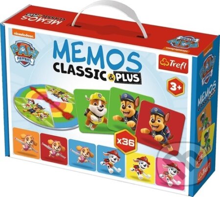 Společenská hra: Pexeso Classic&Plus Tlapková patrola 3v1 (Trefl). Trefl, 2022 Společenská hra: Pexeso Classic&Plus Tlapková patrola 3v1 (Trefl). Trefl, 2022
