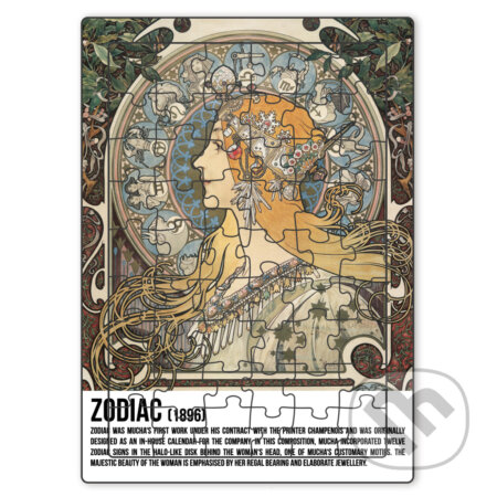 Puzzle Alfons Mucha - Zodiac, Presco Group, 2022