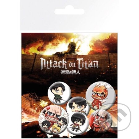Sada odznakov Attack on Titan (ABYstyle). ABYstyle, 2022 Sada odznakov Attack on Titan (ABYstyle). ABYstyle, 2022