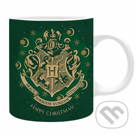 Harry Potter keramický hrnček 320 ml - X-MAS Hogwarts zelený (ABYstyle). ABYstyle, 2022 Harry Potter keramický hrnček 320 ml - X-MAS Hogwarts zelený (ABYstyle). ABYstyle, 2022