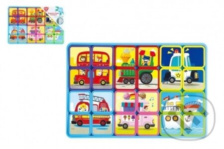 Puzzle: Puzzle magnetické deskové - Doprava (Bonaparte). Bonaparte, 2022 Puzzle: Puzzle magnetické deskové - Doprava (Bonaparte). Bonaparte, 2022