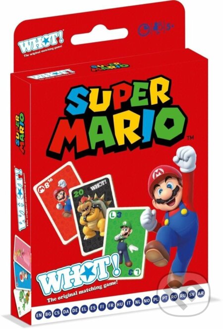 Spoločenská hra: WHOT Super Mario CZ (Winning Moves). Winning Moves, 2022 Spoločenská hra: WHOT Super Mario CZ (Winning Moves). Winning Moves, 2022