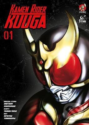 Kniha: Kamen Rider Kuuga 1 (Shotaro Ishinomori a Hitotsu Yokoshima). Titan Books, 2022 Kniha: Kamen Rider Kuuga 1 (Shotaro Ishinomori a Hitotsu Yokoshima). Titan Books, 2022