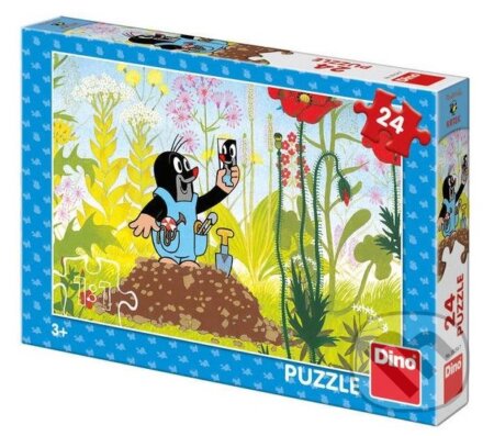 Puzzle: Krtek v modrých kalhotkách (Dino). Dino Puzzle: Krtek v modrých kalhotkách (Dino). Dino