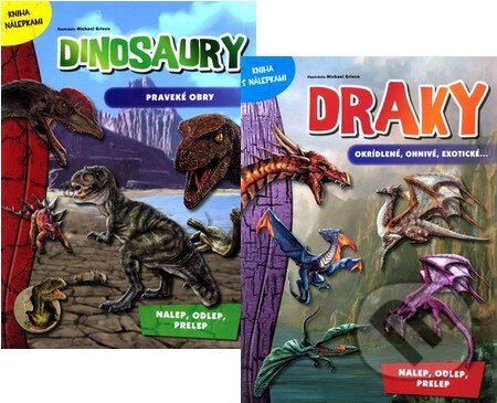 Kniha: Dinosaury - praveké obry + Draky - okrídlené, ohnivé, exotické... (Slovart). Slovart Kniha: Dinosaury - praveké obry + Draky - okrídlené, ohnivé, exotické... (Slovart). Slovart