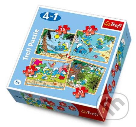 Puzzle: 4v1 Smurfs - Relax (Trefl). Trefl, 2014 Puzzle: 4v1 Smurfs - Relax (Trefl). Trefl, 2014