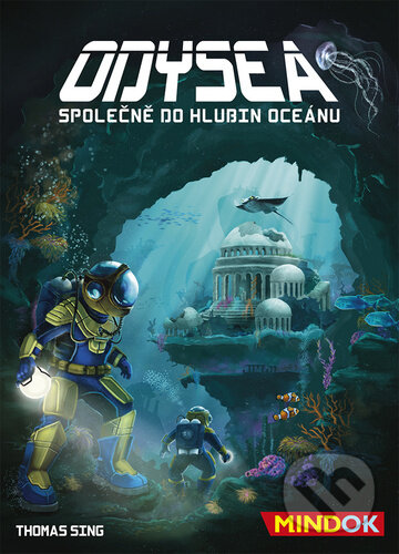 Spoločenská hra: Odysea Společně do hlubin oceánu (Thomas Sing). Mindok, 2022 Spoločenská hra: Odysea Společně do hlubin oceánu (Thomas Sing). Mindok, 2022