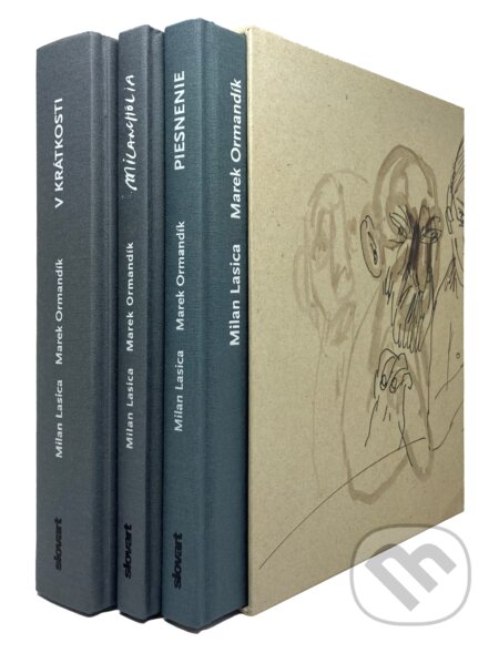 Kniha: V krátkosti/Milanchólia/Piesnenie (Marek Ormandík a Milan Lasica). Slovart, 2022 Kniha: V krátkosti/Milanchólia/Piesnenie (Marek Ormandík a Milan Lasica). Slovart, 2022