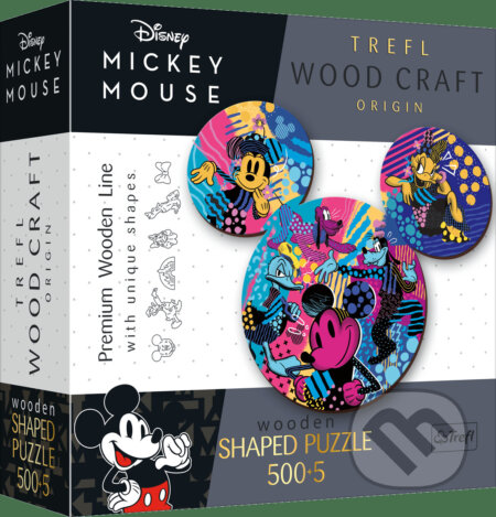 Puzzle: Ikonický Mickey Mouse (Trefl). Trefl, 2022 Puzzle: Ikonický Mickey Mouse (Trefl). Trefl, 2022