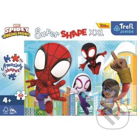 Puzzle: Super Shape XXL Spidey a jeho úžasní přátelé (Trefl). Trefl, 2022 Puzzle: Super Shape XXL Spidey a jeho úžasní přátelé (Trefl). Trefl, 2022