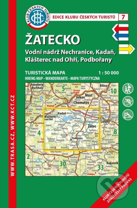 KČT 7 Žatecko 1:50 000 / turistická mapa (Klub českých turistů). Klub českých turistů KČT 7 Žatecko 1:50 000 / turistická mapa (Klub českých turistů). Klub českých turistů