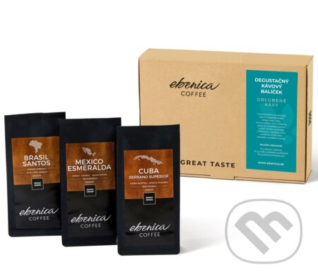 Kávy a čaje: Degustačný balíček - Obľúbené kávy (EBENICA Coffee). EBENICA Coffee Kávy a čaje: Degustačný balíček - Obľúbené kávy (EBENICA Coffee). EBENICA Coffee