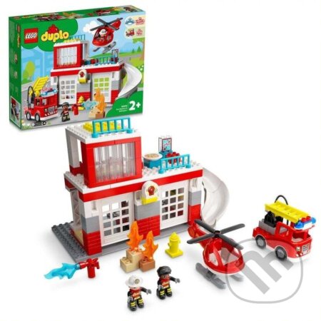 Spoločenská hra: LEGO® DUPLO® 10970 Hasičská stanica a vrtuľník (LEGO). LEGO, 2022 Spoločenská hra: LEGO® DUPLO® 10970 Hasičská stanica a vrtuľník (LEGO). LEGO, 2022