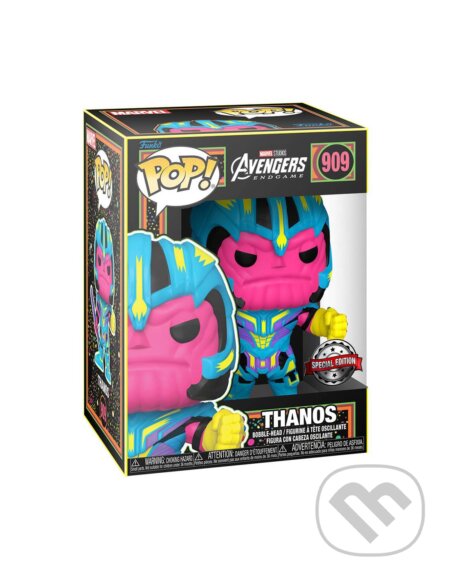 Funko POP & Tee: Marvel - Thanos BlackLight special edition (Funko). Funko, 2022 Funko POP & Tee: Marvel - Thanos BlackLight special edition (Funko). Funko, 2022