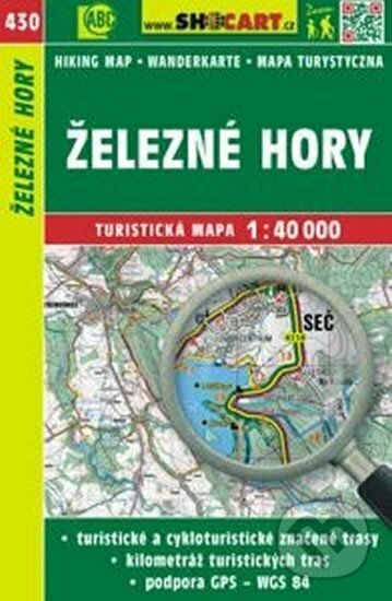 Železné Hory 1:40 000 turistická mapa č 430, SHOCart, 2014