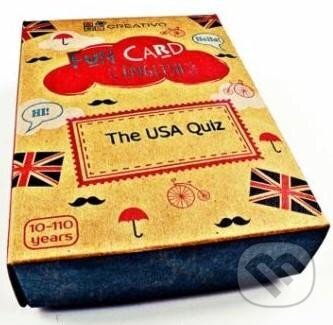 Spoločenská hra: Fun Card English: The USA Quiz (autorů kolektiv). Creativo, 2018 Spoločenská hra: Fun Card English: The USA Quiz (autorů kolektiv). Creativo, 2018