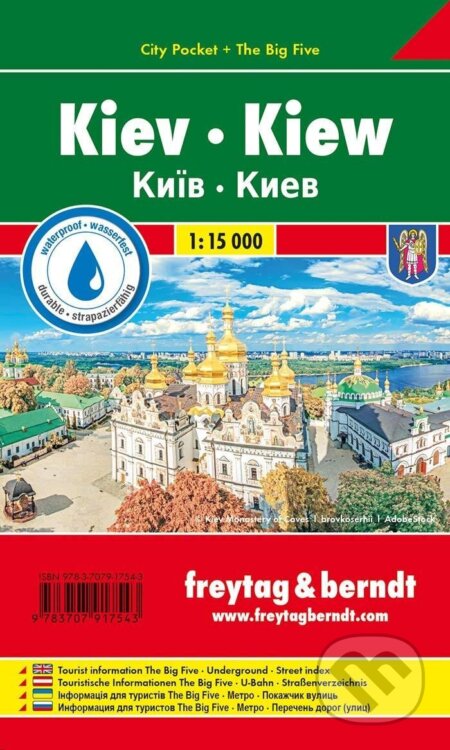 Kyjev 1:10.000 mapa kapesní lamino / Kiev Pocket City Map (freytag&berndt). freytag&berndt Kyjev 1:10.000 mapa kapesní lamino / Kiev Pocket City Map (freytag&berndt). freytag&berndt