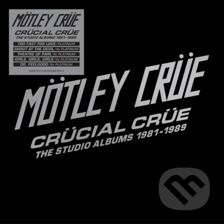 Hudobné CD: Motley Crue: Crucial Crue: The Studio Albums 1981-1989 Ltd. (Hudobné albumy). Hudobné albumy, 2023 Hudobné CD: Motley Crue: Crucial Crue: The Studio Albums 1981-1989 Ltd. (Hudobné albumy). Hudobné albumy, 2023